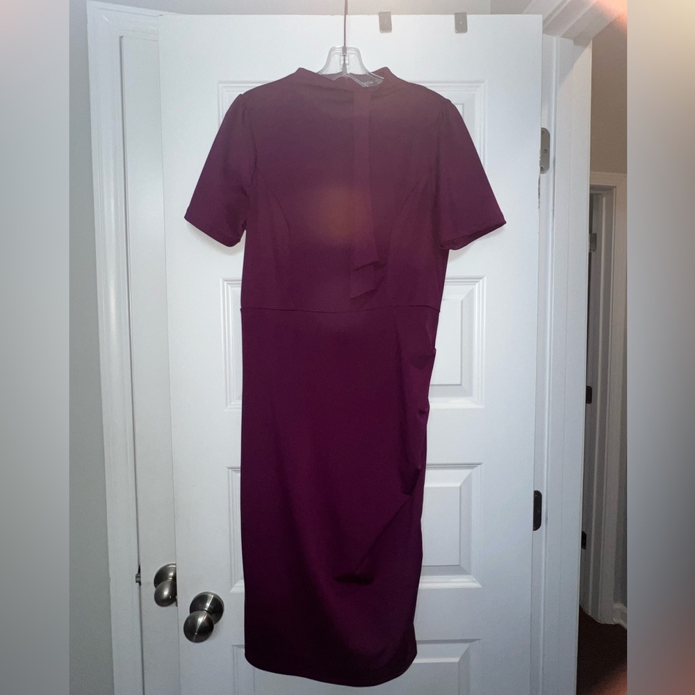 SHEIN Plum Midi Dress